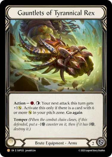 Gauntlets of Tyrannical Rex [SUP125] (Super Slam)  Cold Foil-1