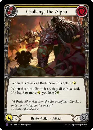 Challenge the Alpha [SUP129] (Super Slam)  Rainbow Foil-1