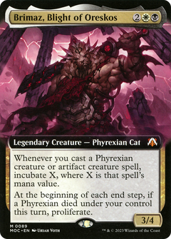 Brimaz, Blight of Oreskos (Extended Art) [March of the Machine Commander]-1