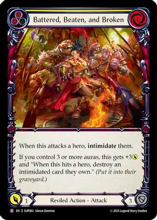 Battered, Beaten, and Broken [SUP083] (Super Slam)  Rainbow Foil-1