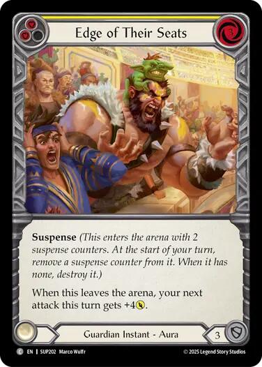 Edge of Their Seats (Yellow) [SUP202] (Super Slam)  Rainbow Foil-1