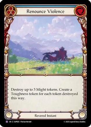 Renounce Violence [SUP025] (Super Slam)  Rainbow Foil