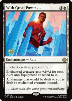 With Great Power . . . (PRE-024) - Prerelease Cards Foil-1