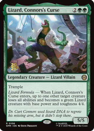 Lizard, Connors's Curse [Marvel's Spider-Man Prerelease Promos]-1