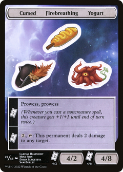 Cursed Firebreathing Yogurt [Unfinity Stickers]-1
