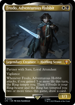 Frodo, Adventurous Hobbit (LTC-082) - Tales of Middle-earth Commander Etched Foil-1