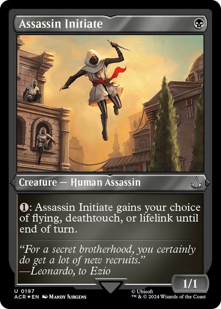 Assassin Initiate (ACR-197) - Assassin's Creed Etched Foil-1
