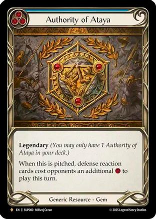 Authority of Ataya [SUP000] (Super Slam)  Rainbow Foil-1