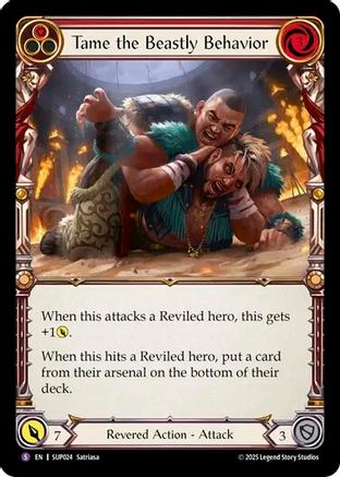 Tame the Beastly Behavior [SUP024] (Super Slam)  Rainbow Foil-1
