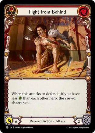 Fight from Behind (Red) [SUP040] (Super Slam)  Rainbow Foil-1