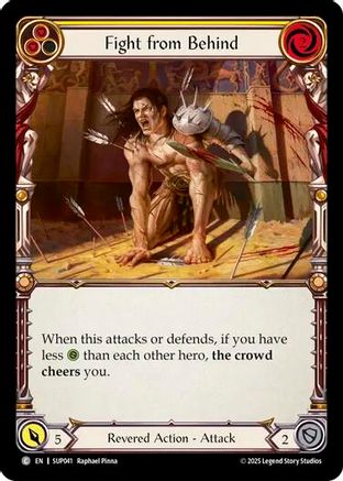 Fight from Behind (Yellow) [SUP041] (Super Slam)  Rainbow Foil-1