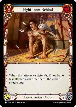 Fight from Behind (Blue) [SUP042] (Super Slam)  Rainbow Foil-1