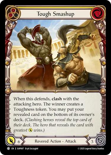 Tough Smashup (Yellow) [SUP047] (Super Slam)  Rainbow Foil-1