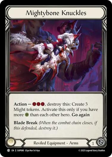 Mightybone Knuckles (Cold Foil) [SUP080] (Super Slam)  Cold Foil-1