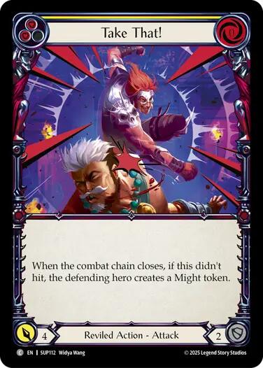 Take That! (Yellow) [SUP112] (Super Slam)  Rainbow Foil-1