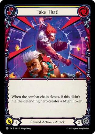 Take That! (Yellow) [SUP112] (Super Slam)  Rainbow Foil