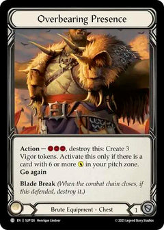 Overbearing Presence (Cold Foil) [SUP126] (Super Slam)  Cold Foil-1