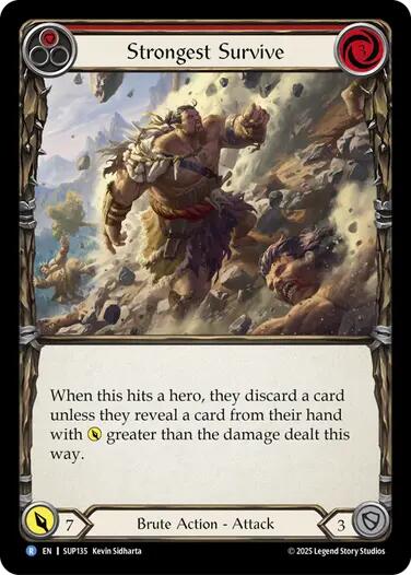 Strongest Survive (Red) [SUP135] (Super Slam)  Rainbow Foil-1