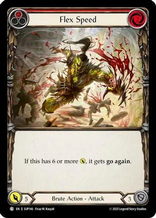 Flex Speed (Red) [SUP146] (Super Slam)  Rainbow Foil-1