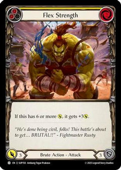 Flex Strength (Yellow) [SUP150] (Super Slam)  Rainbow Foil-1