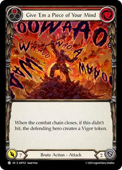 Give 'Em a Piece of Your Mind (Red) [SUP152] (Super Slam)  Rainbow Foil-1