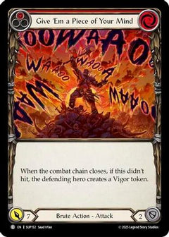 Give 'Em a Piece of Your Mind (Red) [SUP152] (Super Slam)-1