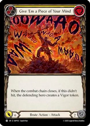 Give 'Em a Piece of Your Mind (Yellow) [SUP153] (Super Slam)-1