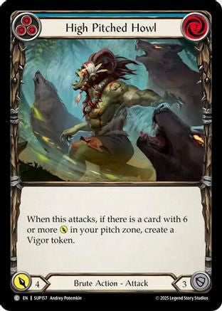 High Pitched Howl (Blue) [SUP157] (Super Slam)  Rainbow Foil