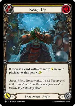 Rough Up (Yellow) [SUP159] (Super Slam)  Rainbow Foil-1