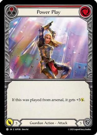 Power Play (Red) [SUP186] (Super Slam)  Rainbow Foil-1