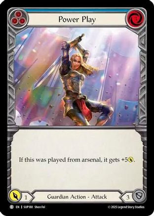 Power Play (Blue) [SUP188] (Super Slam)  Rainbow Foil-1