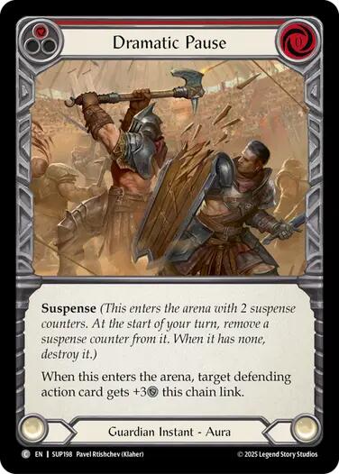 Dramatic Pause (Red) [SUP198] (Super Slam)  Rainbow Foil-1