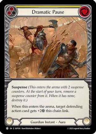 Dramatic Pause (Yellow) [SUP199] (Super Slam)  Rainbow Foil-1
