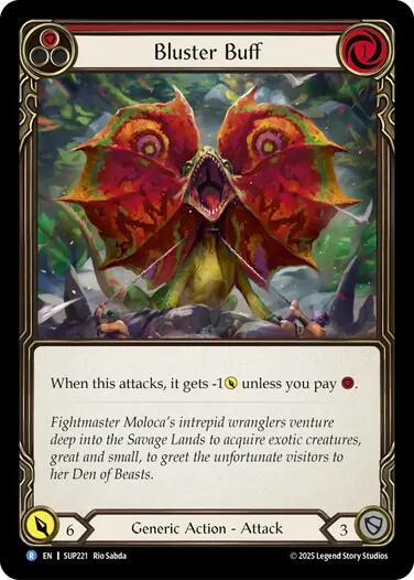 Bluster Buff [SUP221] (Super Slam)  Rainbow Foil