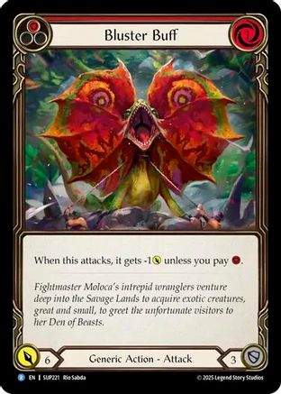Bluster Buff [SUP221] (Super Slam)  Rainbow Foil-1