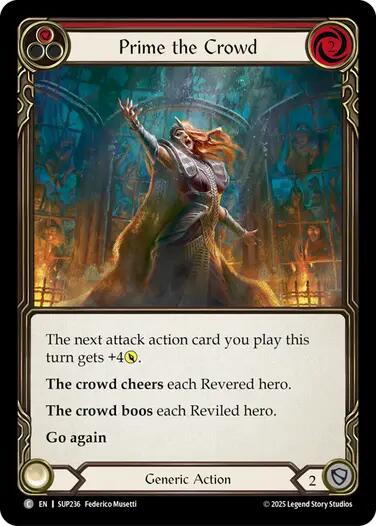 Prime the Crowd (Red) [SUP236] (Super Slam)  Rainbow Foil-1