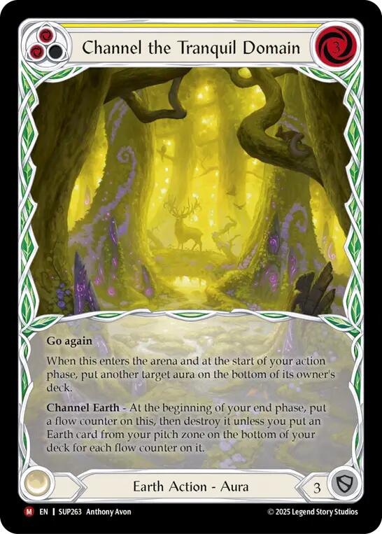 Channel the Tranquil Domain (Extended Art Cold Foil) [SUP263] (Super Slam)  Cold Foil-1