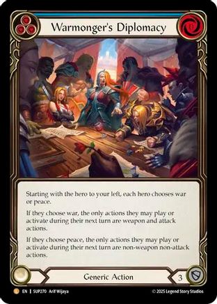 Warmonger's Diplomacy (Cold Foil) [SUP270] (Super Slam)  Cold Foil