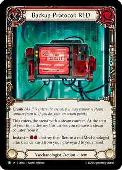 Backup Protocol: RED [GEM073] (GEM Pack 3)  Cold Foil-1