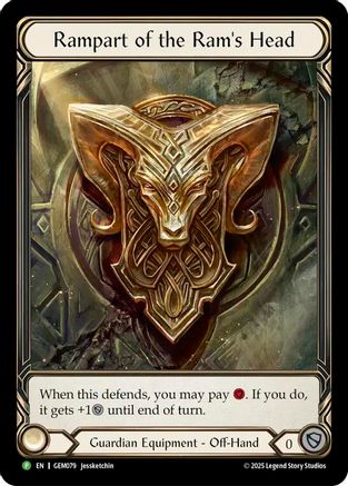 Rampart of the Ram's Head [GEM079] (GEM Pack 3)  Rainbow Foil-1