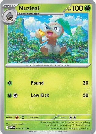 Nuzleaf (014/132) [Mega Evolution: Base Set]-1