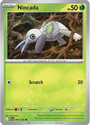Nincada (016/132) [Mega Evolution: Base Set]-1