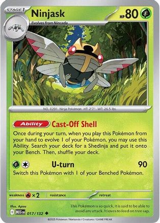 Ninjask (017/132) [Mega Evolution: Base Set]-1