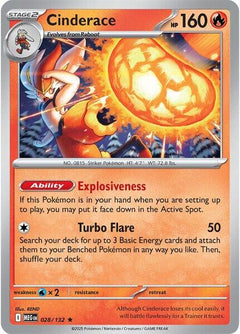 Cinderace (028/132) [Mega Evolution: Base Set]-1