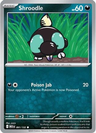 Shroodle (091/132) [Mega Evolution: Base Set]-1