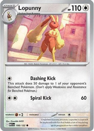Lopunny (108/132) [Mega Evolution: Base Set]-1