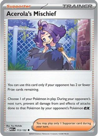 Acerola's Mischief (113/132) [Mega Evolution: Base Set]-1