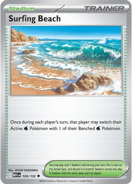 Surfing Beach (129/132) [Mega Evolution: Base Set]-1