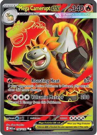 Mega Camerupt ex (156/132) [Mega Evolution: Base Set]-1