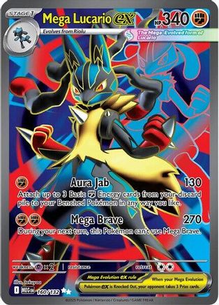 Mega Lucario ex (160/132) [Mega Evolution: Base Set]-1